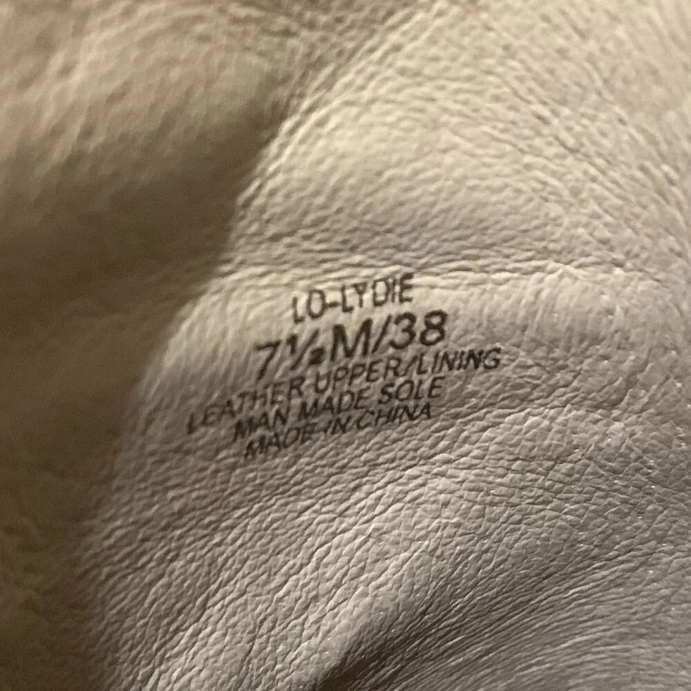 Louise et Cie Cream Leather Ankle Boots 7.5 - Picture 5 of 7